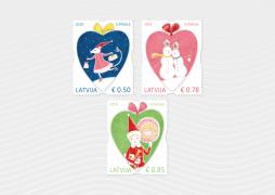 Latvijas Pasts releases new stamps in the Christmas series which are designed by the artist Anita Paegle